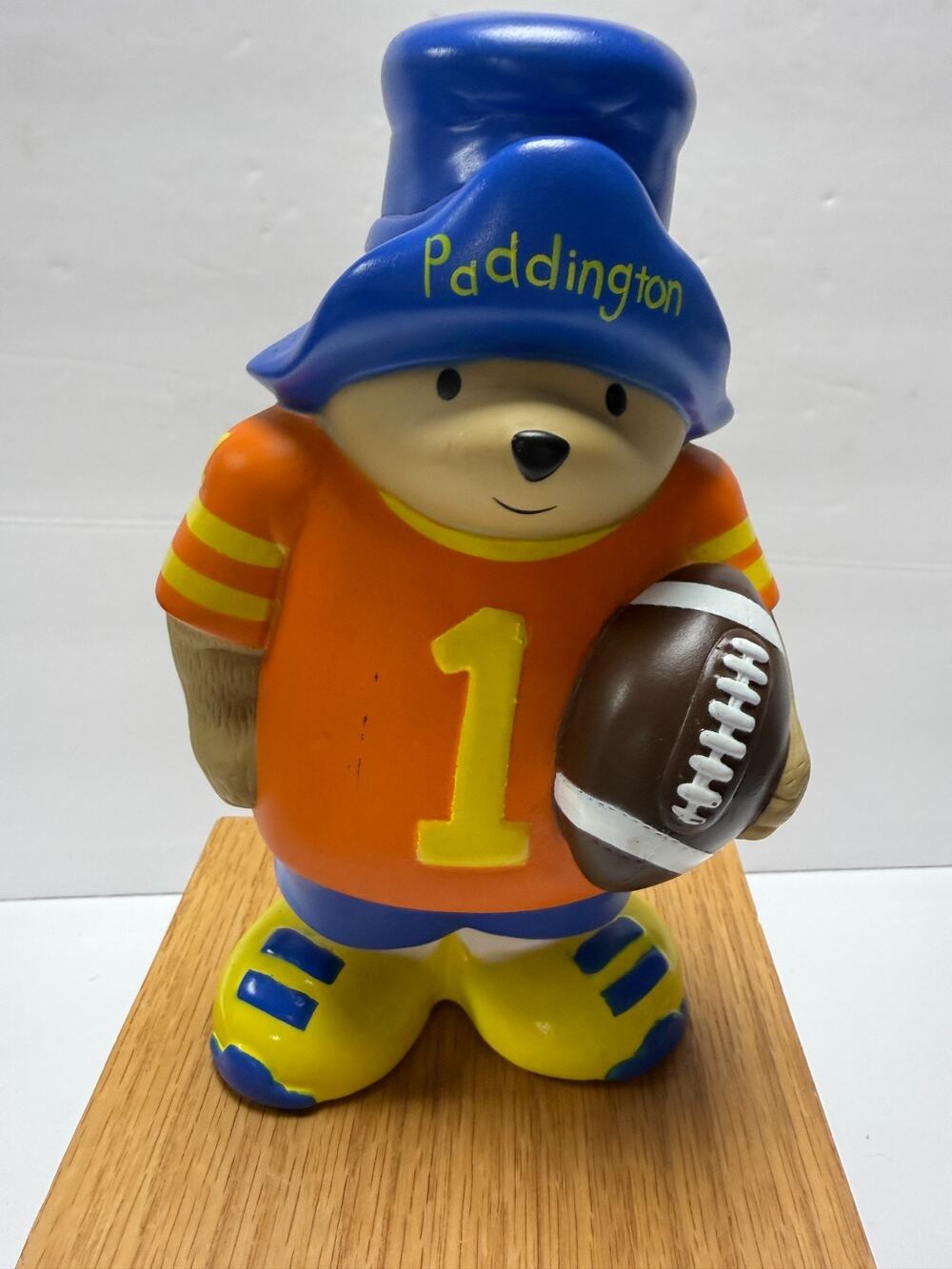 Vintage Paddington Bear Coin Bank 1991 Eden Toys Plastic Childrens Bank